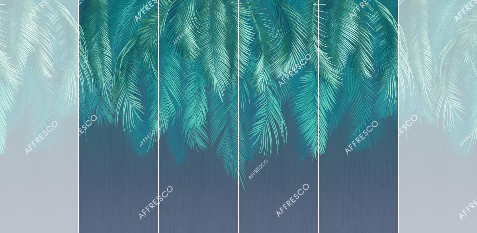 Панно Affresco Wallpaper Part 2 Palm Leaves AF952-COL6 2x2,68 м Панно Affresco Wallpaper Part 2 Palm Leaves AF952-COL6 2x2,68 м