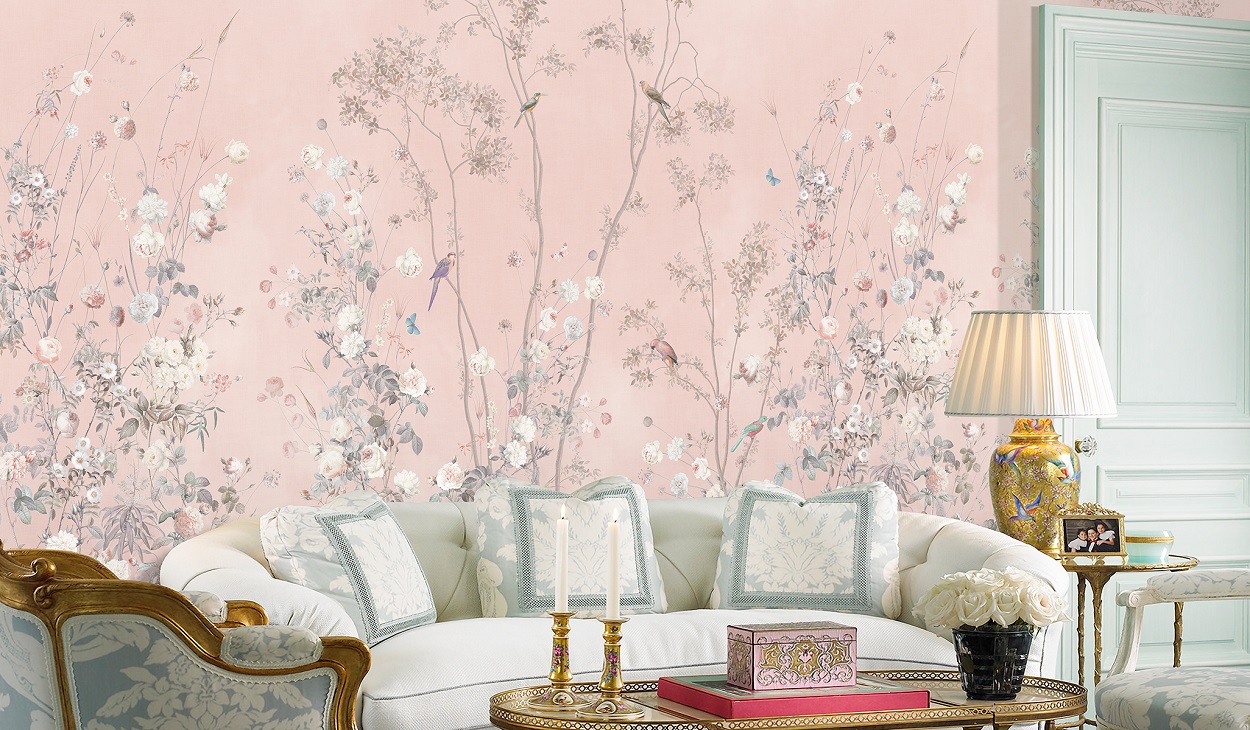 Панно Affresco Wallpaper Part 2 Rosarium AF955-COL1 2x2,01 м фото в интерьере