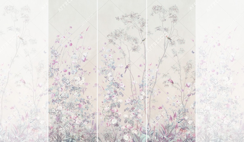 Панно Affresco Wallpaper Part 2 Rosarium AF955-COL4 2x2,01 м Панно Affresco Wallpaper Part 2 Rosarium AF955-COL4 2x2,01 м