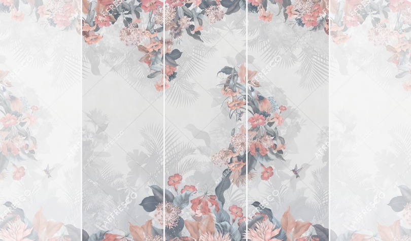 Панно Affresco Wallpaper Part 2 Paradise Bird AF962-COL1 2x2,01 м