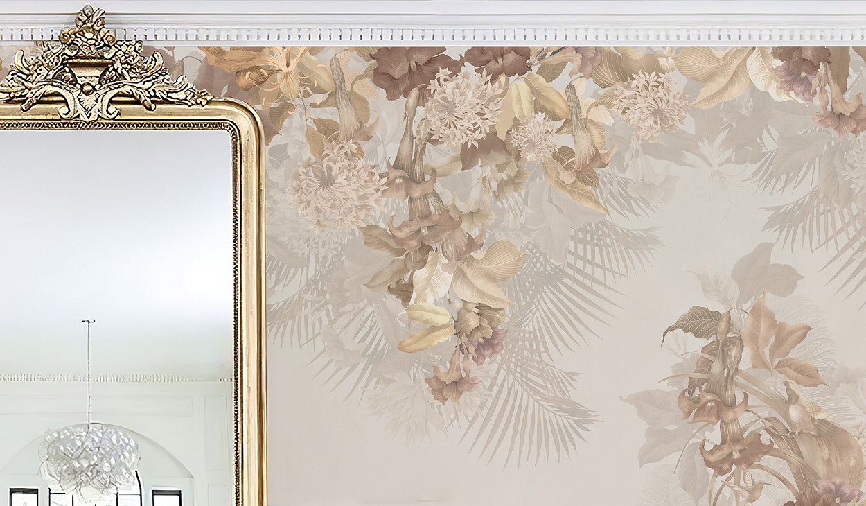 Панно Affresco Wallpaper Part 2 Paradise Bird AF962-COL5 2x2,01 м фото в интерьере