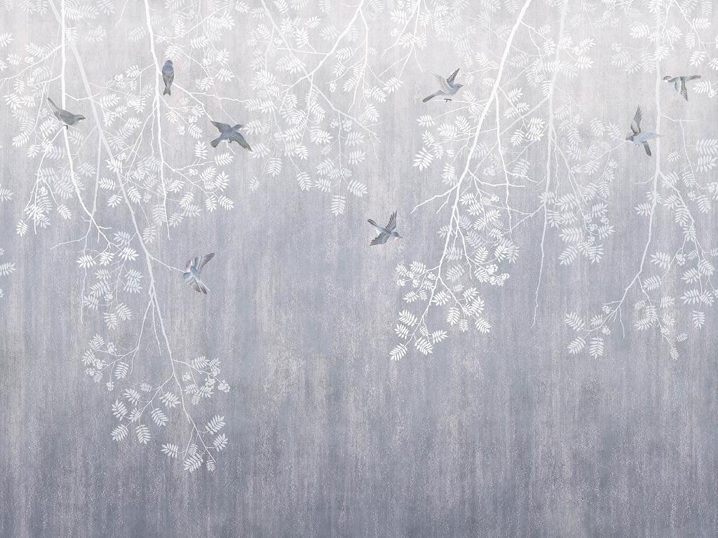 Панно Affresco Wallpaper Part 2 Rowan Branches JK43-COL3 2x2,68 м