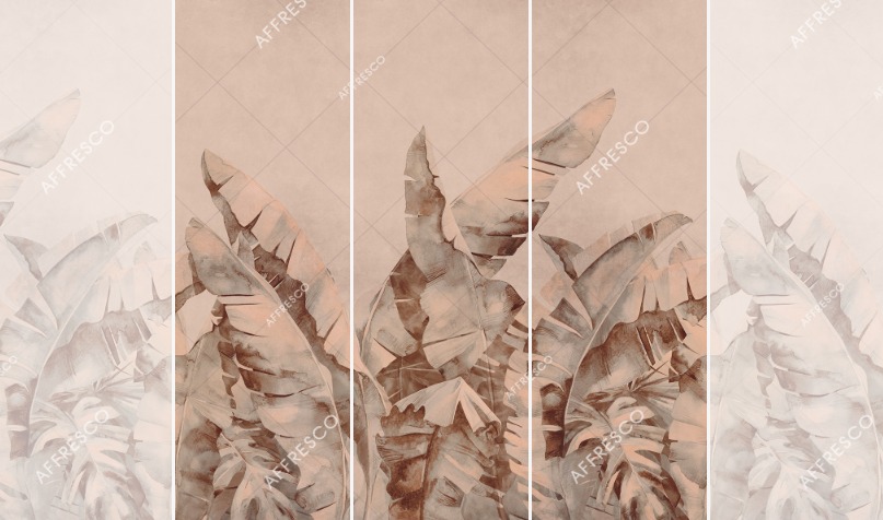 Панно Affresco Wallpaper Part 2 Large Palm Foliage AB131-COL3 2x2,01 м