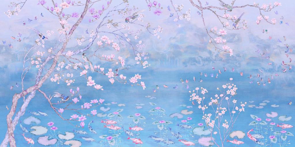 Панно Affresco Wallpaper Part 2 Chinese Motif AB121-COL4 2x4,02 м