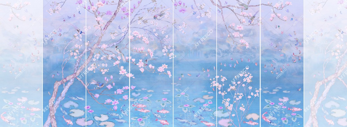 Панно Affresco Wallpaper Part 2 Chinese Motif AB121-COL4 2x4,02 м