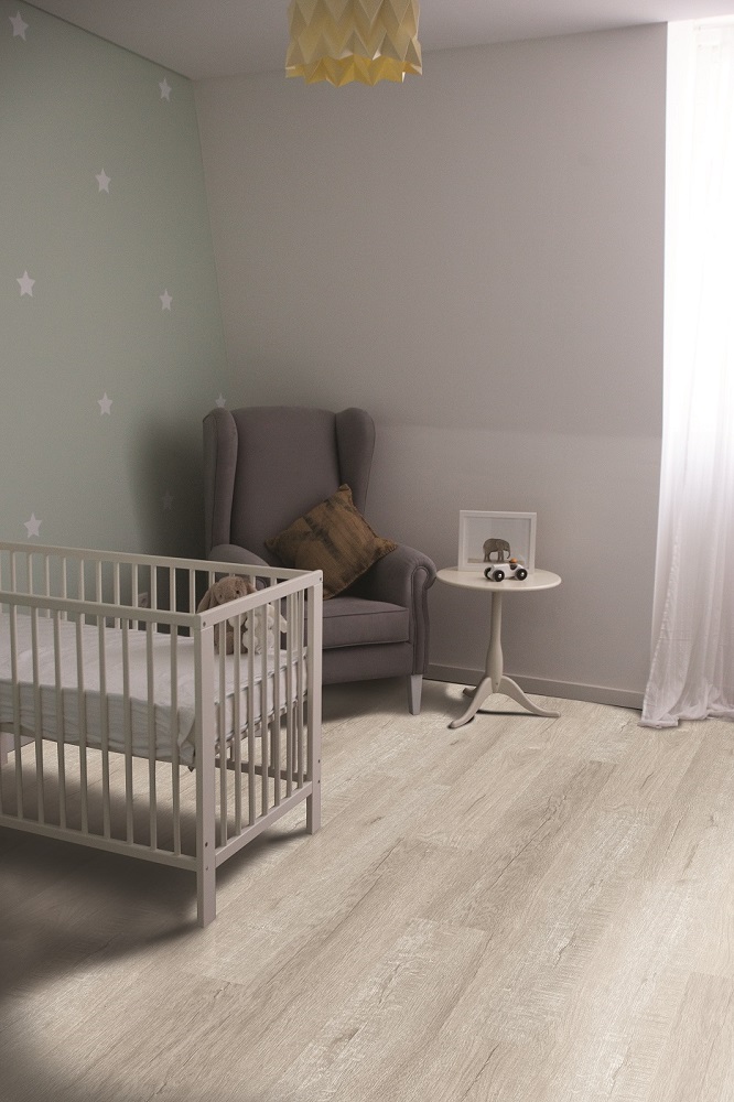 Пробковый пол клеевой CorkArt Design concept Enzo PY 4013 LNN X 1200×210×6 фото в интерьере