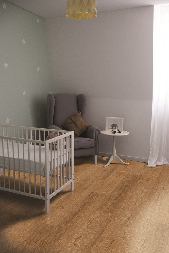 Пробковый пол замковый CorkArt Design concept Enzo DW 4017 DNN B 1200×210×10,5 фото в интерьере