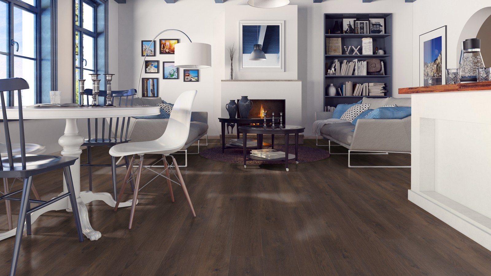 Ламинат Kronopol Platinium Marine Oak Adriatic D 3793 1380×159×10 фото в интерьере