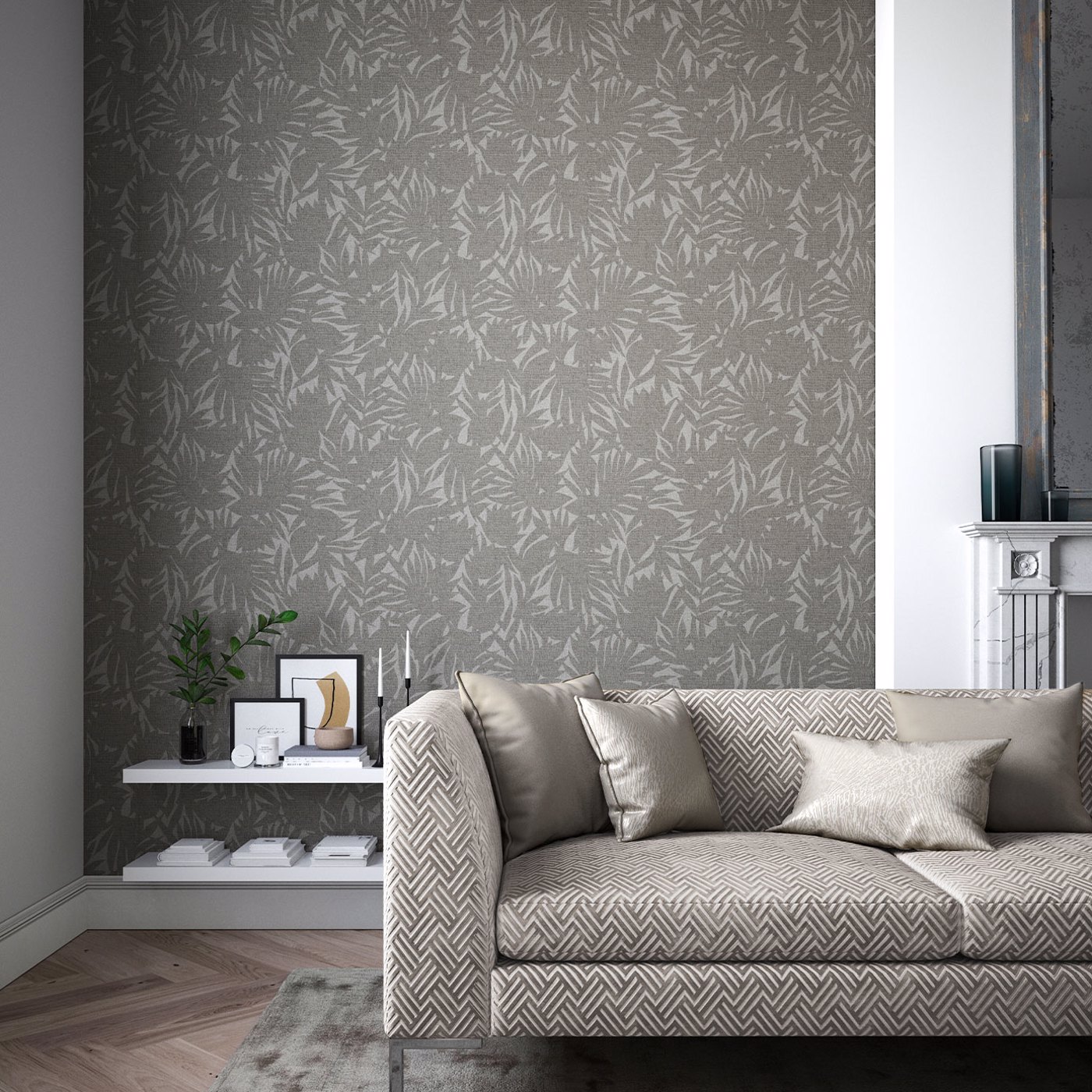 Обои Harlequin Momentum 7 Luminance Slate 112733 фото в интерьере