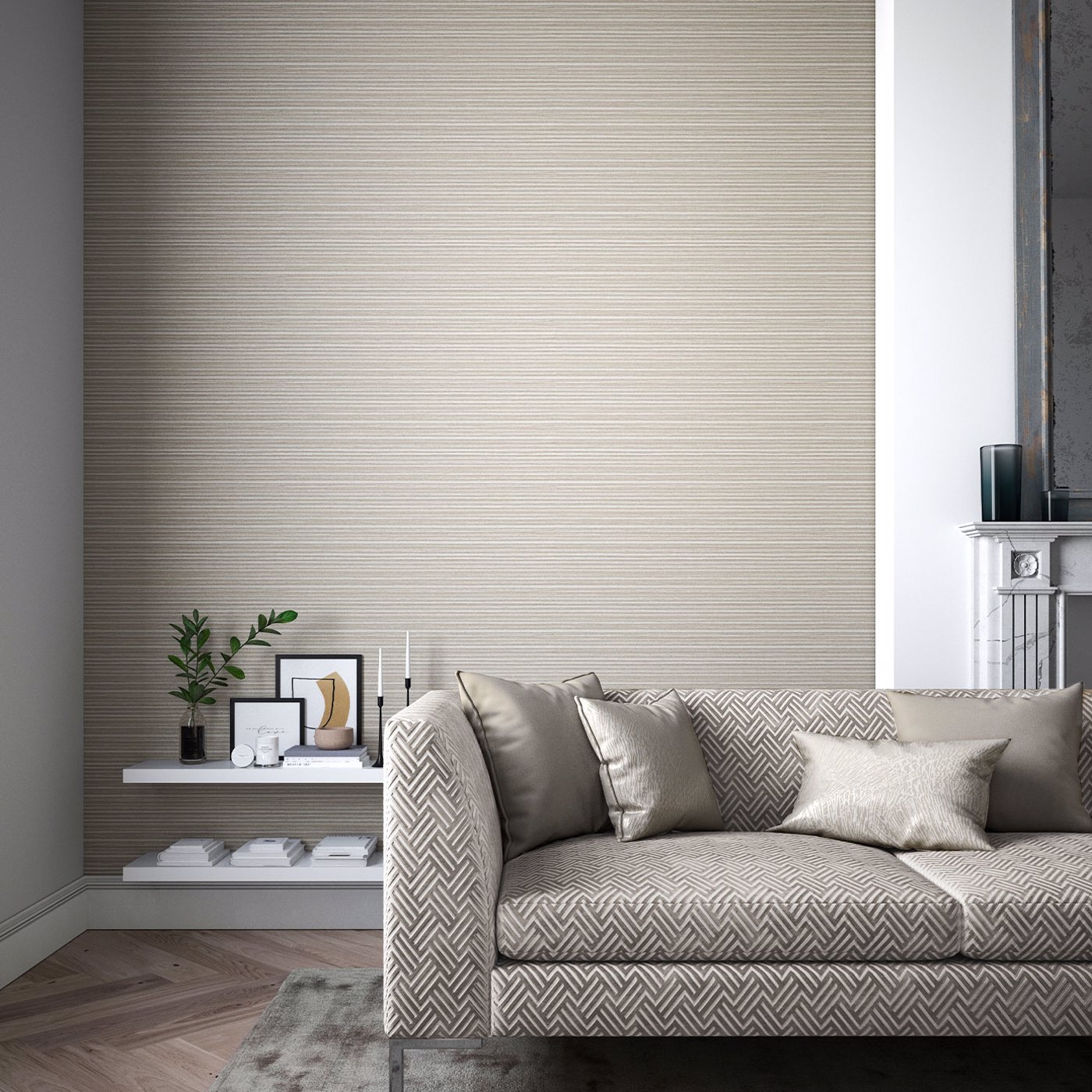 Обои Harlequin Momentum 7 Gradiate Marble/Oyster 112757 фото в интерьере