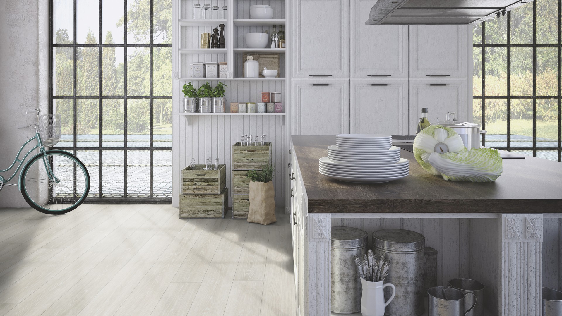 Пробковый пол замковый Wicanders Wood Essence Prime Arctic Oak D8F6001 1830×185×11,5 фото в интерьере Пробковый пол замковый Wicanders Wood Essence Prime Arctic Oak D8F6001 1830×185×11,5 фото в интерьере