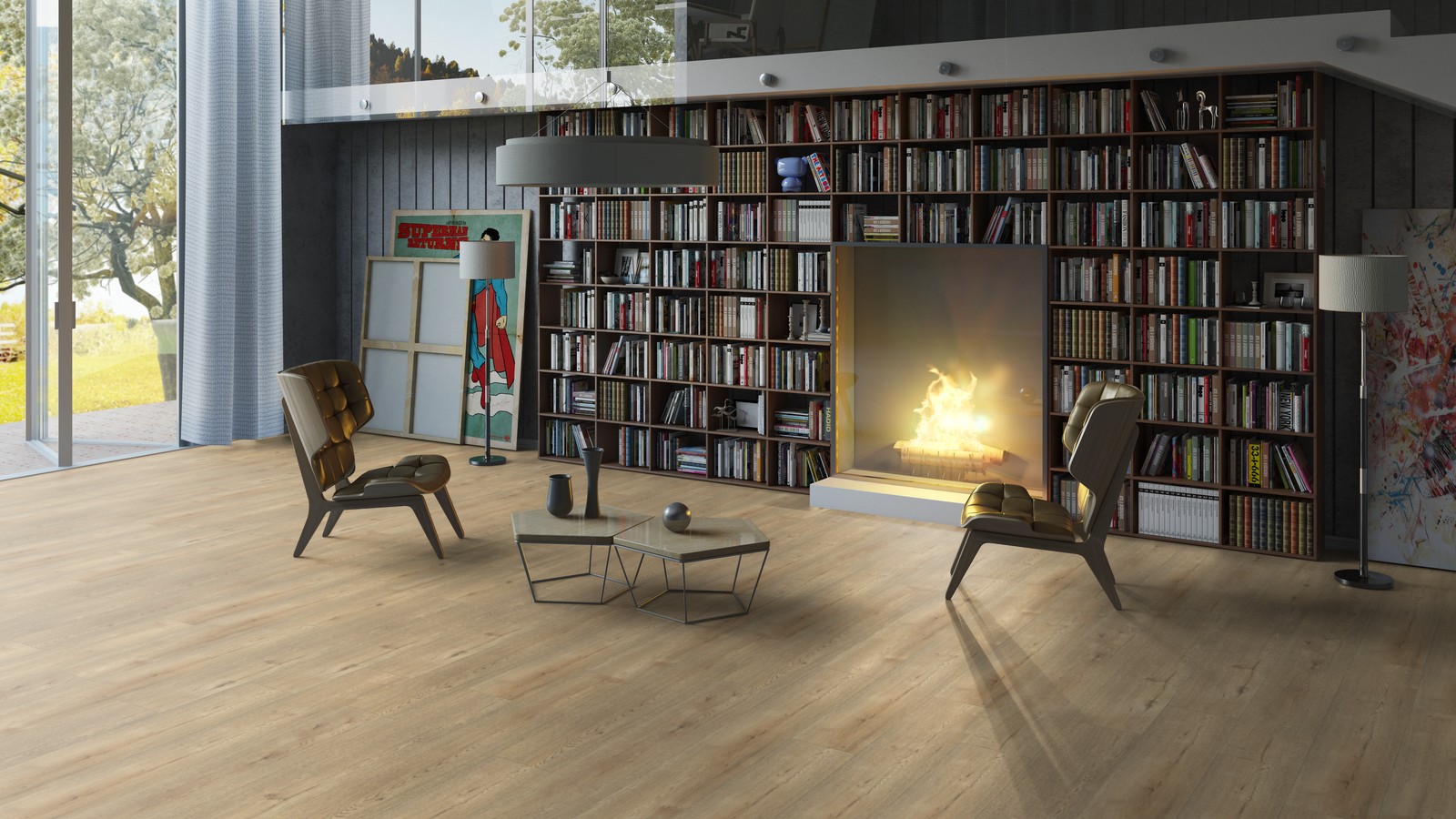 Кварцвиниловый SPC ламинат Tarkett Art Vinyl Deep House Laura 1400×225×4,6 фото в интерьере Кварцвиниловый SPC ламинат Tarkett Art Vinyl Deep House Laura 1400×225×4,6 фото в интерьере