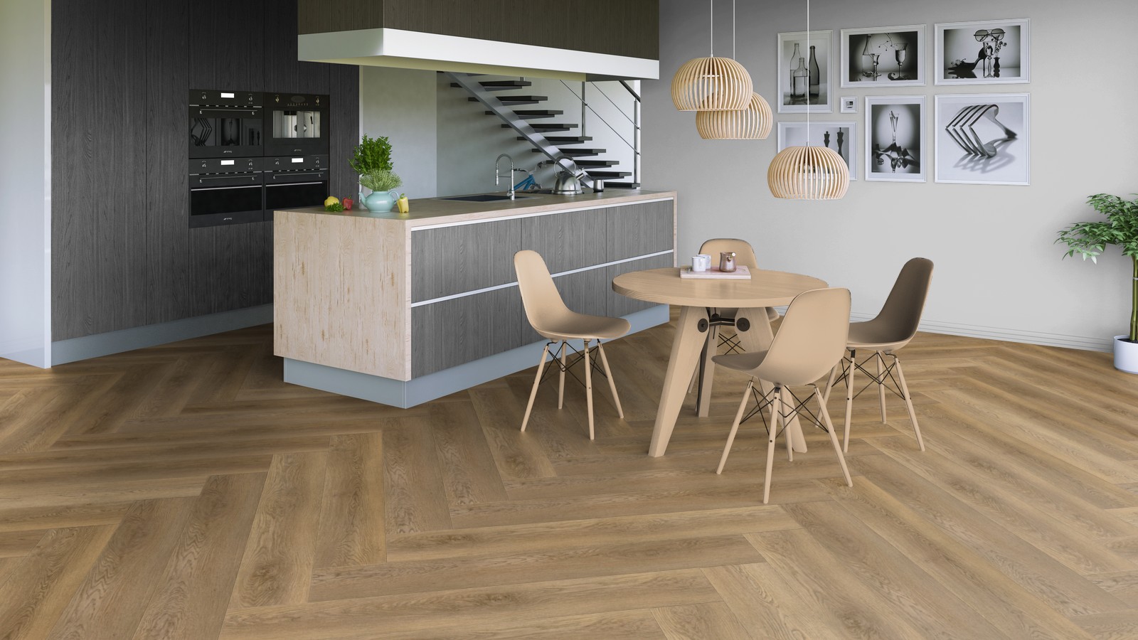 Кварцвиниловый SPC ламинат Tarkett Art Vinyl Deep House Stanley 1400×225×4,6 фото в интерьере Кварцвиниловый SPC ламинат Tarkett Art Vinyl Deep House Stanley 1400×225×4,6 фото в интерьере