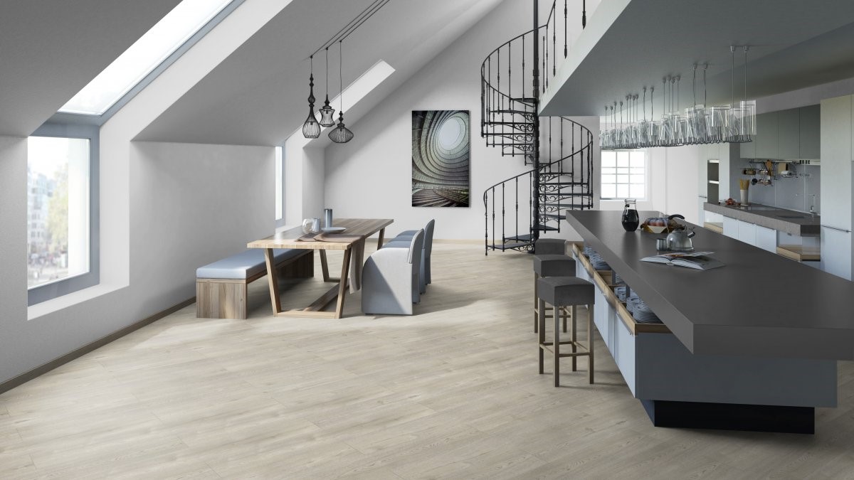 Кварцвиниловый SPC ламинат Tarkett Art Vinyl Deep House Walter 1400×225×4,6 фото в интерьере Кварцвиниловый SPC ламинат Tarkett Art Vinyl Deep House Walter 1400×225×4,6 фото в интерьере