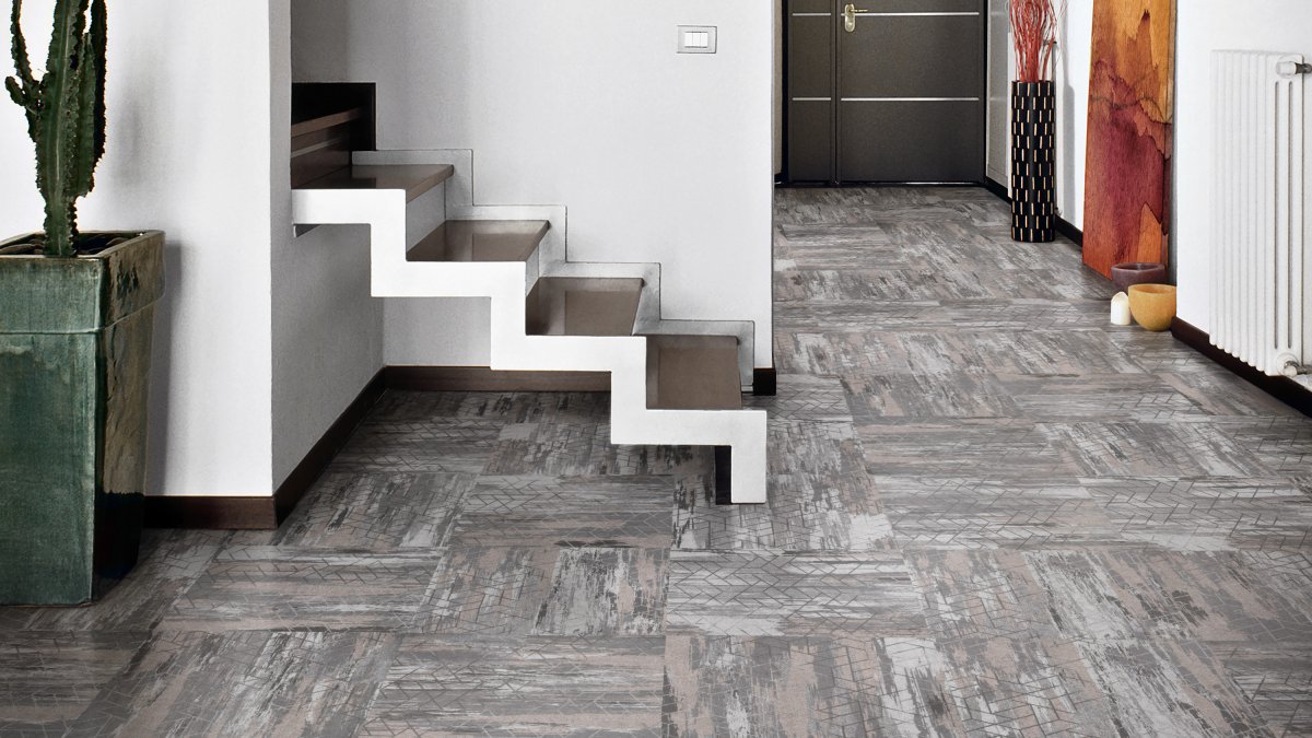 Кварцвиниловая плитка Tarkett Art Vinyl клеевая Lounge Digi Edition Armin DJ 457,2×457,2×3 фото в интерьере Кварцвиниловая плитка Tarkett Art Vinyl клеевая Lounge Digi Edition Armin DJ 457,2×457,2×3 фото в интерьере