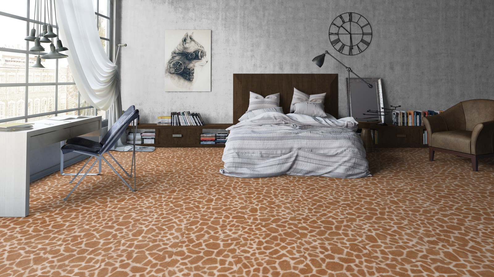 Кварцвиниловая плитка Tarkett Art Vinyl клеевая Lounge Digi Edition Benny DJ 457,2×457,2×3 фото в интерьере Кварцвиниловая плитка Tarkett Art Vinyl клеевая Lounge Digi Edition Benny DJ 457,2×457,2×3 фото в интерьере