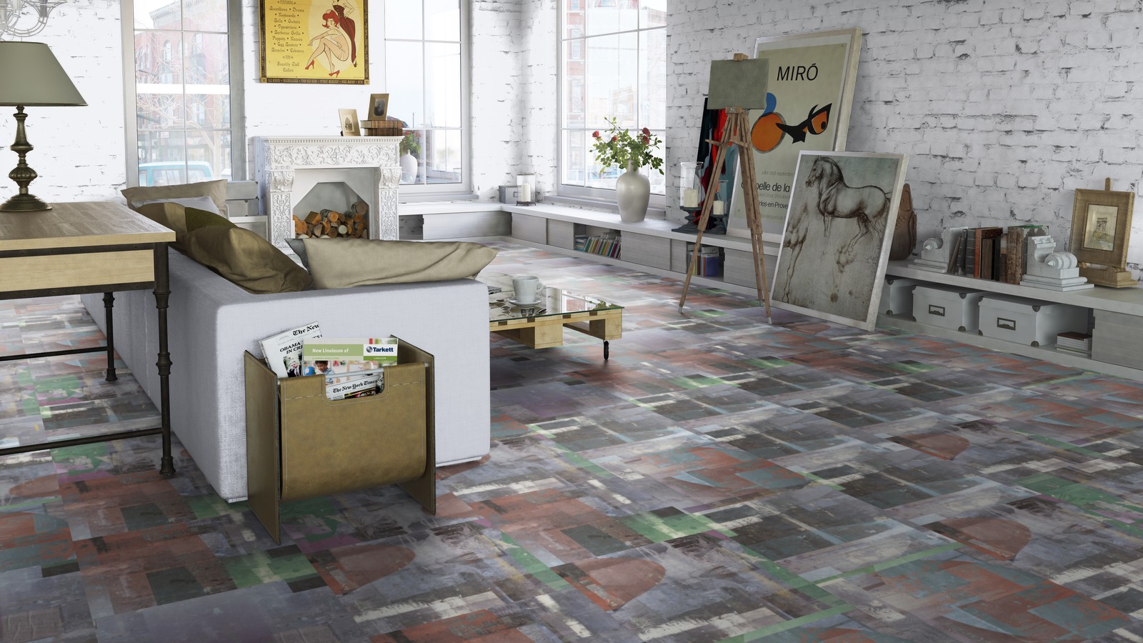 Кварцвиниловая плитка Tarkett Art Vinyl клеевая Lounge Digi Edition Paul DJ 457,2×457,2×3 фото в интерьере Кварцвиниловая плитка Tarkett Art Vinyl клеевая Lounge Digi Edition Paul DJ 457,2×457,2×3 фото в интерьере