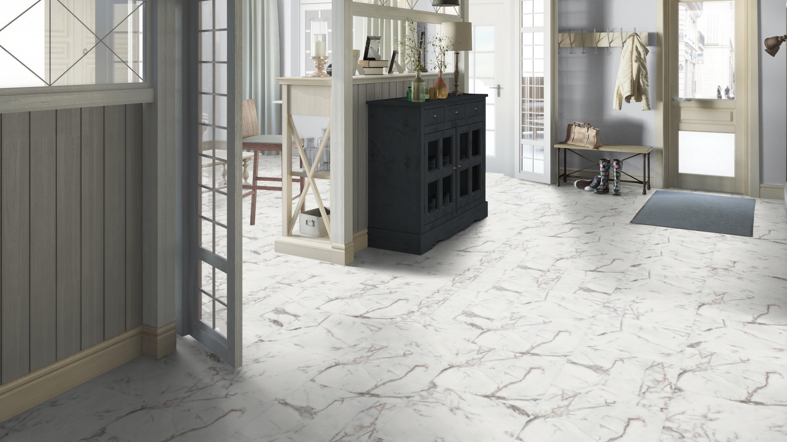 Кварцвиниловая плитка Tarkett Art Vinyl клеевая Lounge Digi Edition Sander DJ 457,2×457,2×3 фото в интерьере Кварцвиниловая плитка Tarkett Art Vinyl клеевая Lounge Digi Edition Sander DJ 457,2×457,2×3 фото в интерьере