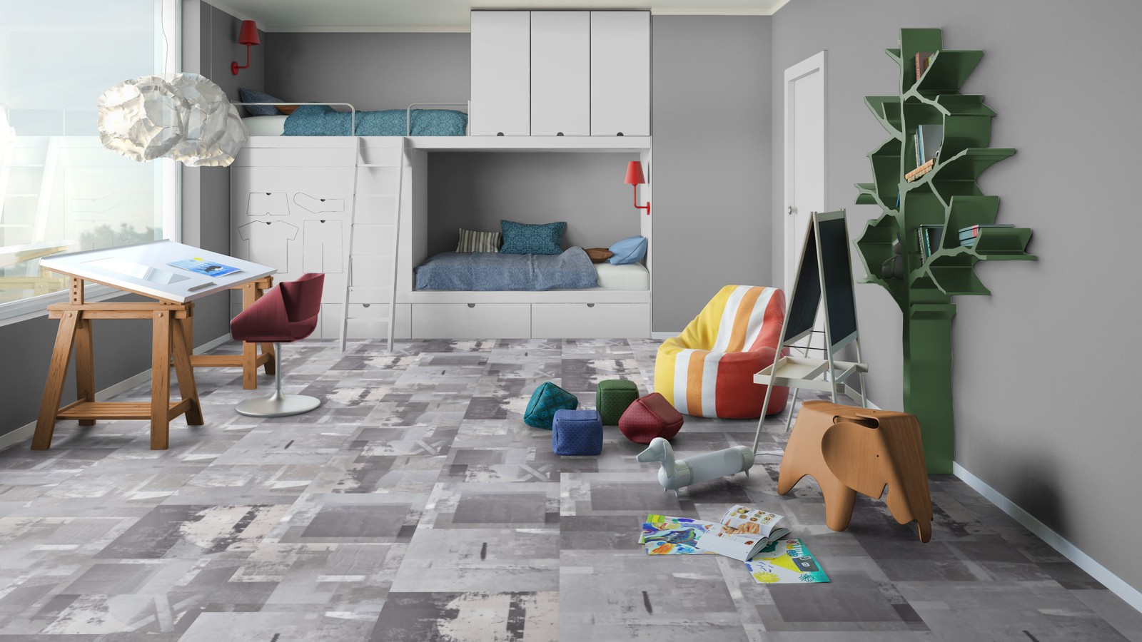 Кварцвиниловая плитка Tarkett Art Vinyl клеевая Lounge Digi Edition Thomas DJ 457,2×457,2×3 фото в интерьере Кварцвиниловая плитка Tarkett Art Vinyl клеевая Lounge Digi Edition Thomas DJ 457,2×457,2×3 фото в интерьере