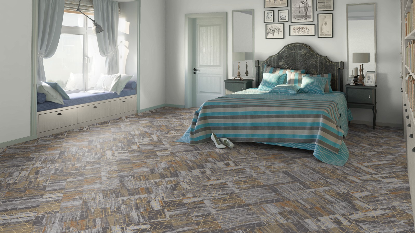 Кварцвиниловая плитка Tarkett Art Vinyl клеевая Lounge Digi Edition David DJ 914,4×152,4×3 фото в интерьере Кварцвиниловая плитка Tarkett Art Vinyl клеевая Lounge Digi Edition David DJ 914,4×152,4×3 фото в интерьере