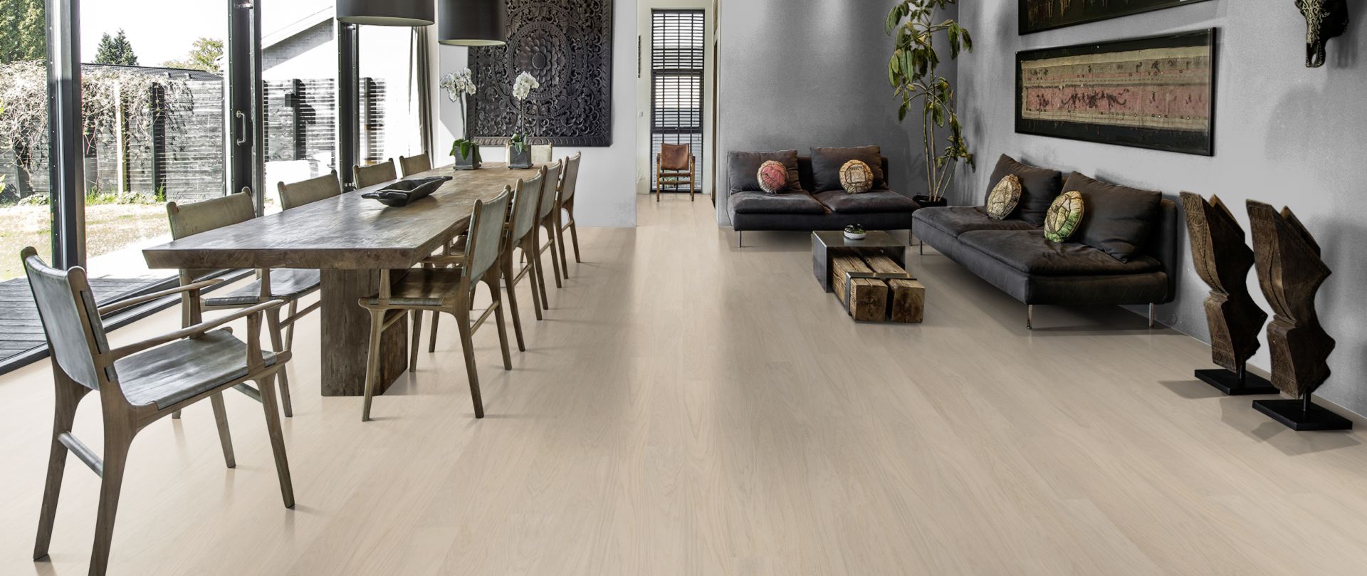 Паркетная доска Kahrs Life Дуб Coconut Cream LTCLRW3001-150 Calm 1810×150×7 фото в интерьере Паркетная доска Kahrs Life Дуб Coconut Cream LTCLRW3001-150 Calm 1810×150×7 фото в интерьере