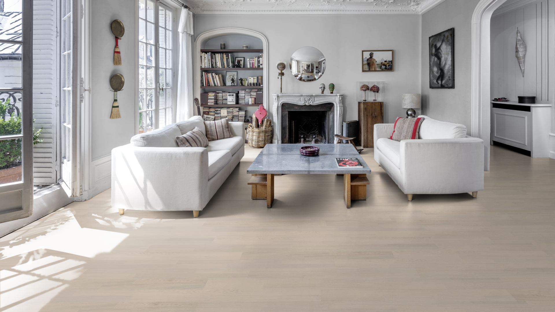 Паркетная доска Kahrs Life Дуб Coconut Cream LTCLRW3001-193 Calm 1225×193×7 фото в интерьере Паркетная доска Kahrs Life Дуб Coconut Cream LTCLRW3001-193 Calm 1225×193×7 фото в интерьере