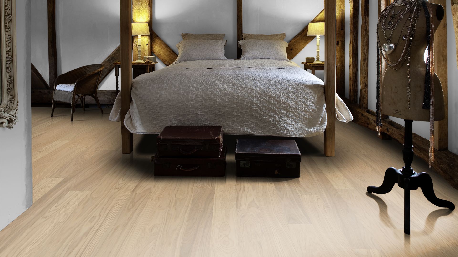 Паркетная доска Kahrs Life Дуб Whole Grain LTCLRW3004-150 Calm 1810×150×7 фото в интерьере
