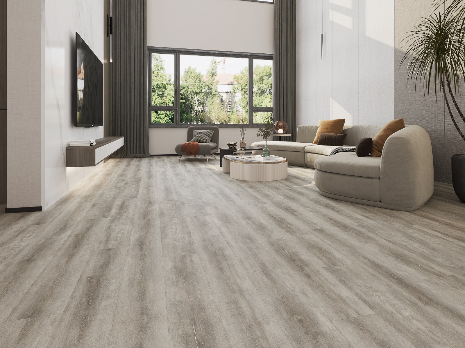 Кварцвиниловый SPC ламинат Evofloor Life Click Oak Corsica Дуб Корсика S022 1220×184×3,5 фото в интерьере