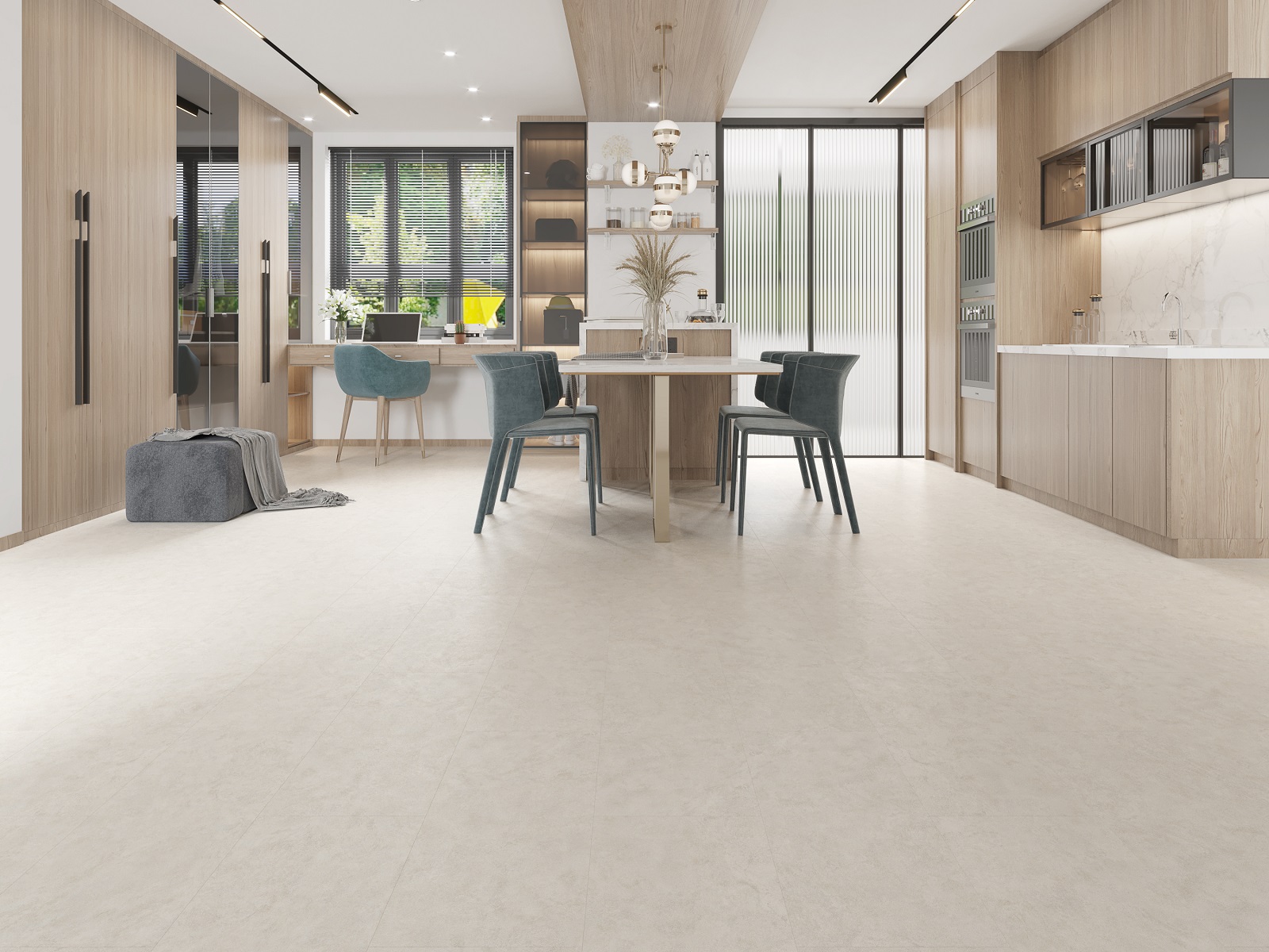 Кварцвиниловый SPC ламинат Evofloor Stone Click Sinai Синай S034 600×300×5,2 фото в интерьере Кварцвиниловый SPC ламинат Evofloor Stone Click Sinai Синай S034 600×300×5,2 фото в интерьере