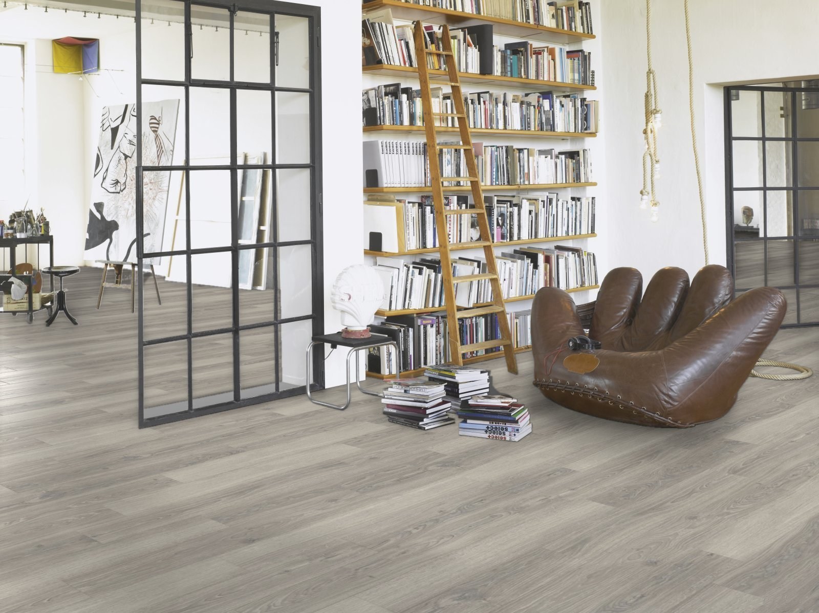 Ламинат Parador Classic 1050V Дуб Студийный светло-серый 1744696 1285×194×8 фото в интерьере Ламинат Parador Classic 1050V Дуб Студийный светло-серый 1744696 1285×194×8 фото в интерьере