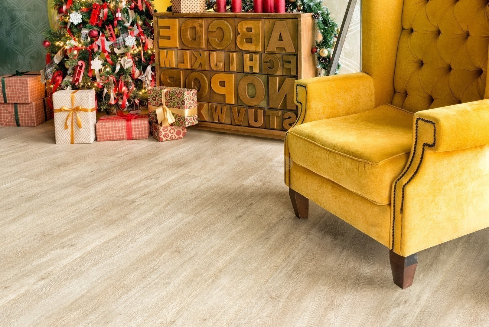 Кварцвиниловый SPC ламинат Alpine Floor Grand Sequoia Сонома ECO 11-3 1220×183×4 фото в интерьере Кварцвиниловый SPC ламинат Alpine Floor Grand Sequoia Сонома ECO 11-3 1220×183×4 фото в интерьере