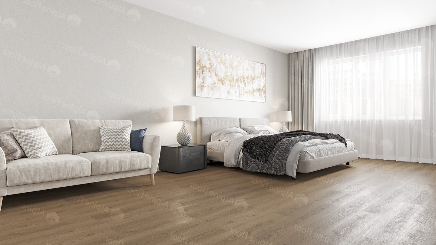 Кварцвиниловый SPC ламинат Alpine Floor Solo Аллегро ECO 14-1 1220×183×3.5 фото в интерьере