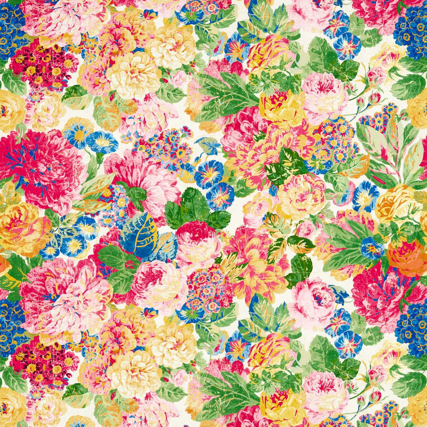 Обои Sanderson One Sixty Very Rose And Peony Multi 217026