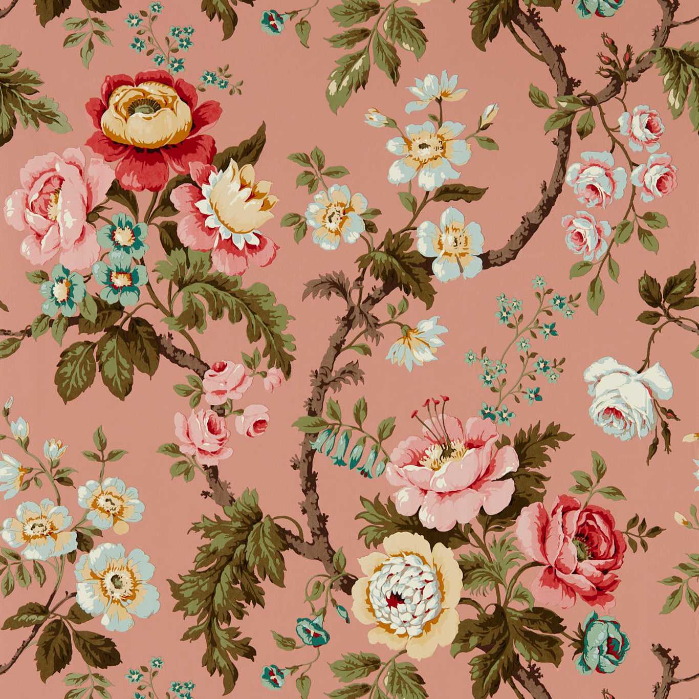 Обои Sanderson One Sixty Hykenham French Rose 217040