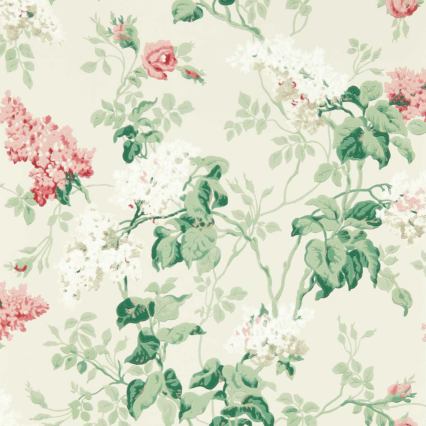 Обои Sanderson One Sixty Sommerville Blush/Grey Birch 217050