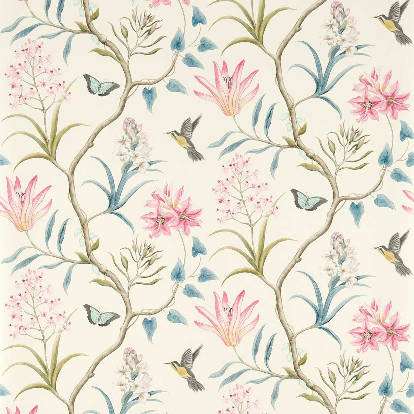 Обои Sanderson One Sixty Clementine Dusky Pink 213386