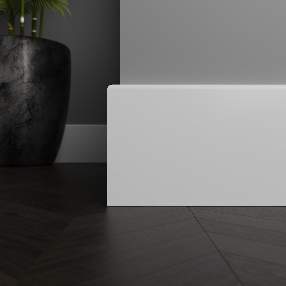 Плинтус под покраску Ultrawood Base 1212 i 2000×120×12 фото в интерьере