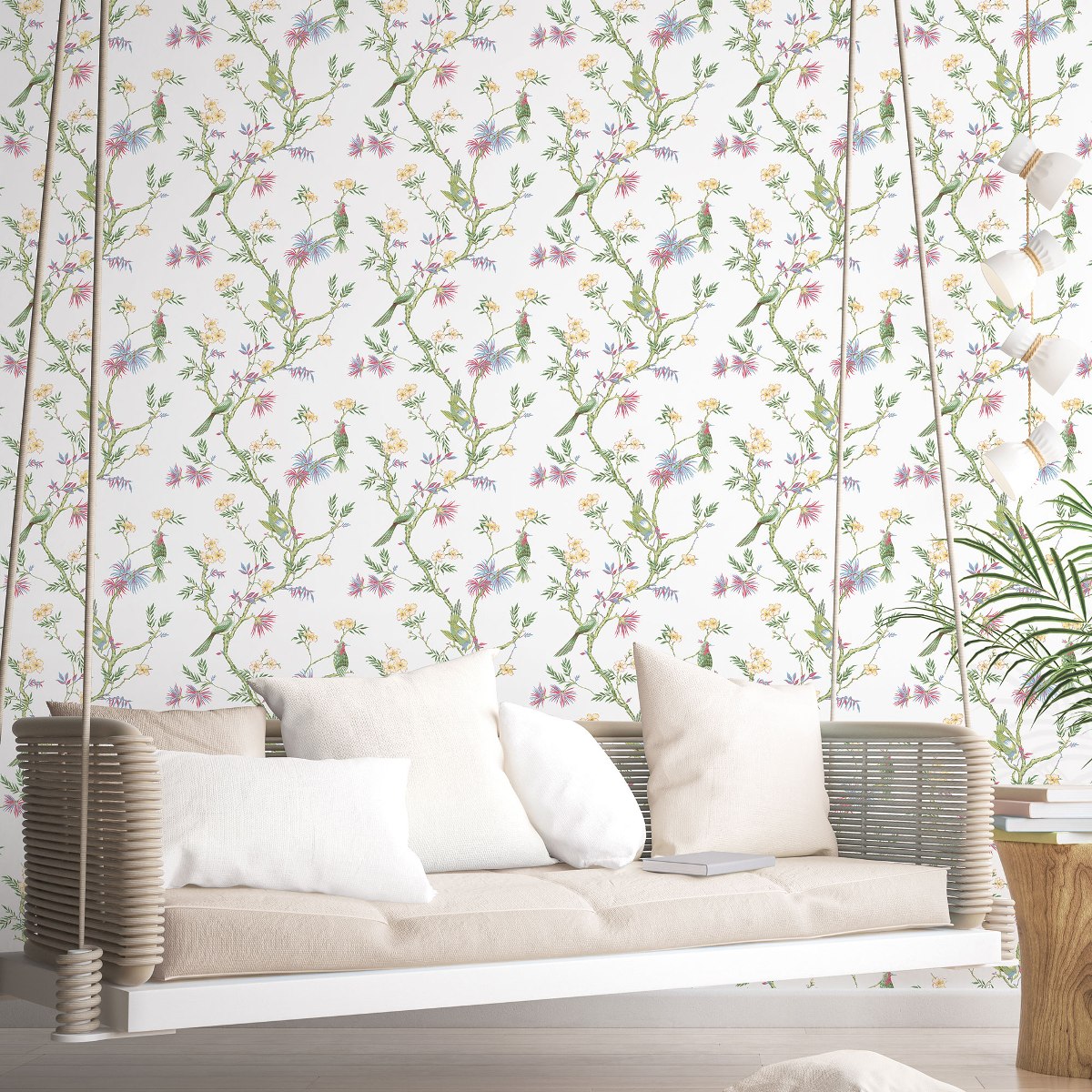 Обои Aura Secret Garden G78490 10,05×0,53 фото в интерьере
