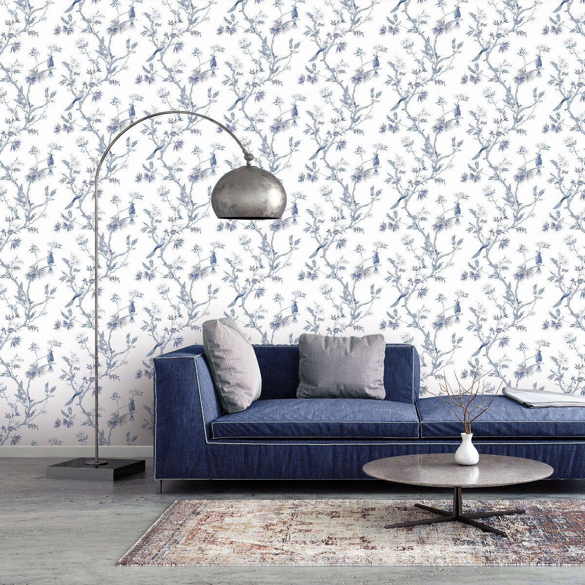 Обои Aura Secret Garden G78489 10,05×0,53 фото в интерьере