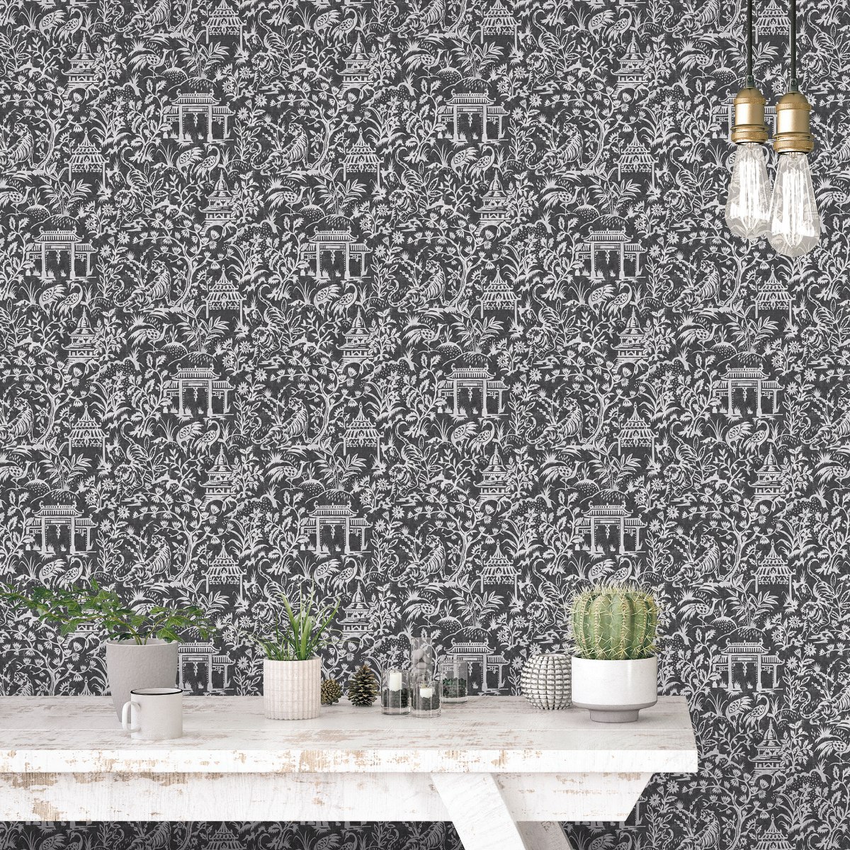 Обои Aura Secret Garden G78510 10,05×0,53 фото в интерьере