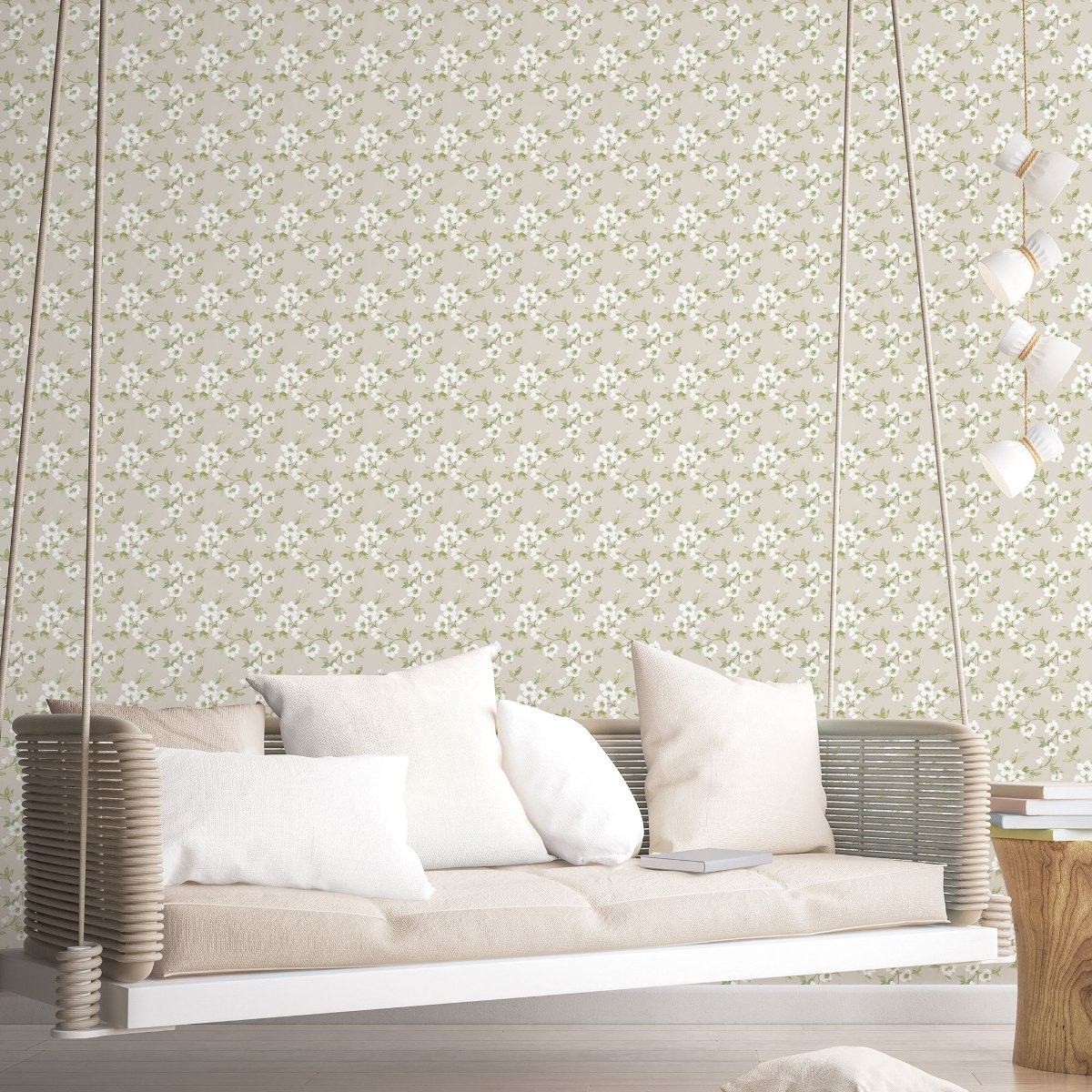 Обои Aura Secret Garden G78488 10,05×0,53 фото в интерьере