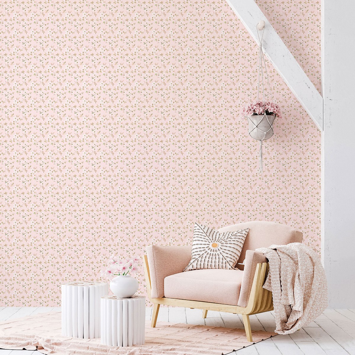 Обои Aura Secret Garden G78487 10,05×0,53 фото в интерьере
