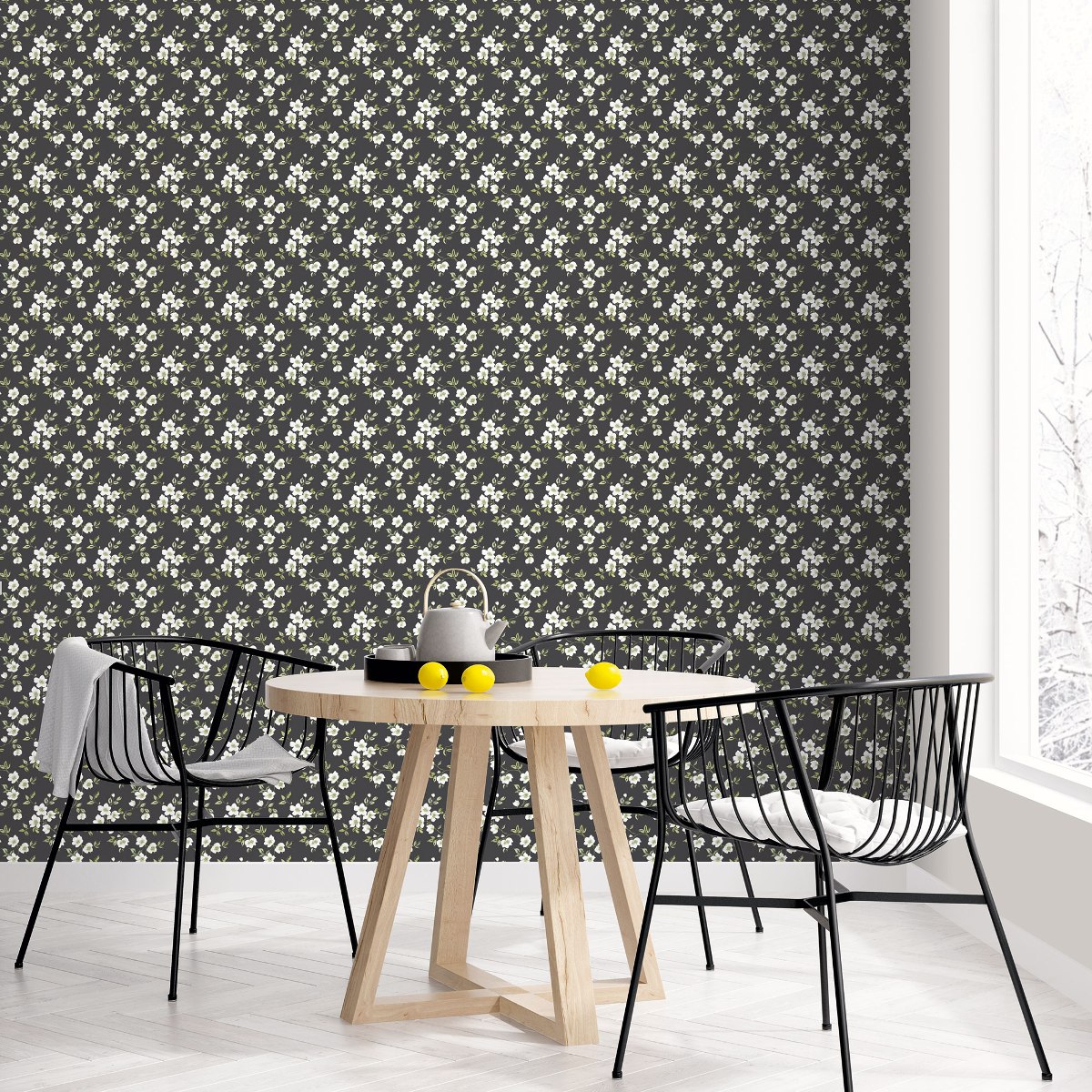 Обои Aura Secret Garden G78480 10,05×0,53 фото в интерьере