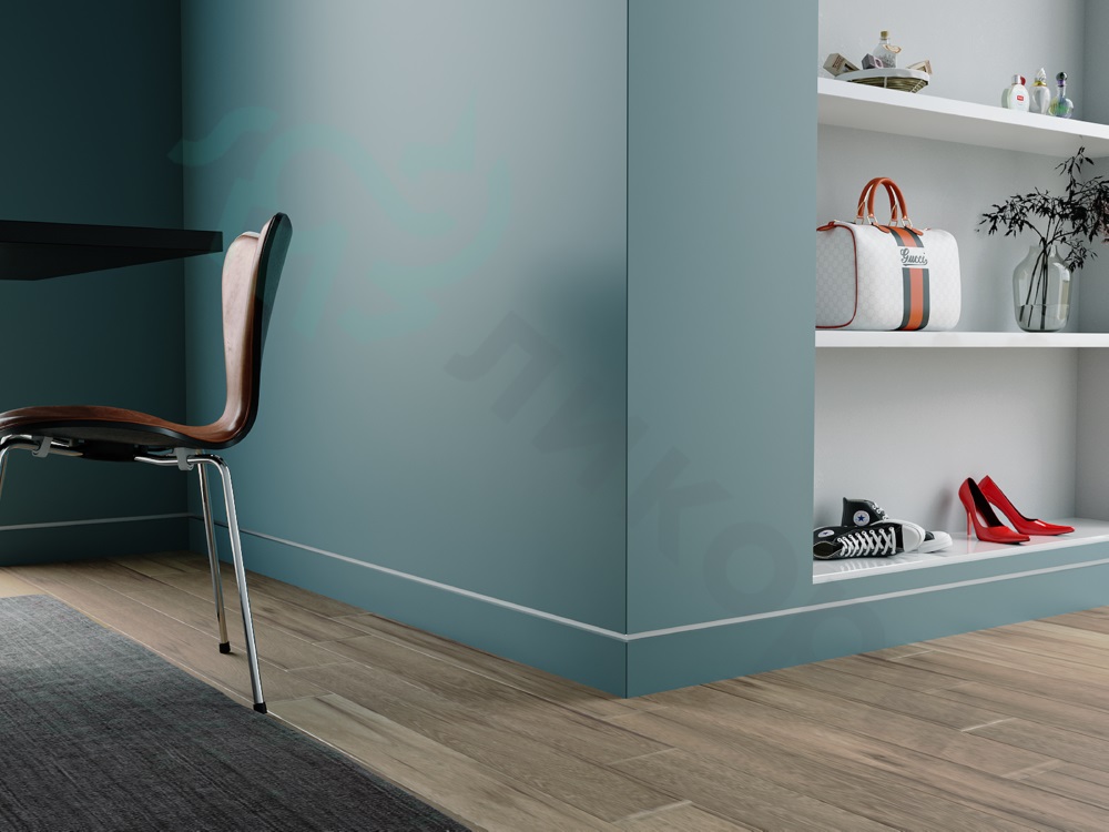 Плинтус алюминиевый скрытый Ликорн C-02.2.2 матовый с подсветкой 2050×105×13,3 фото в интерьере Плинтус алюминиевый скрытый Ликорн C-02.2.2 матовый с подсветкой 2050×105×13,3 фото в интерьере