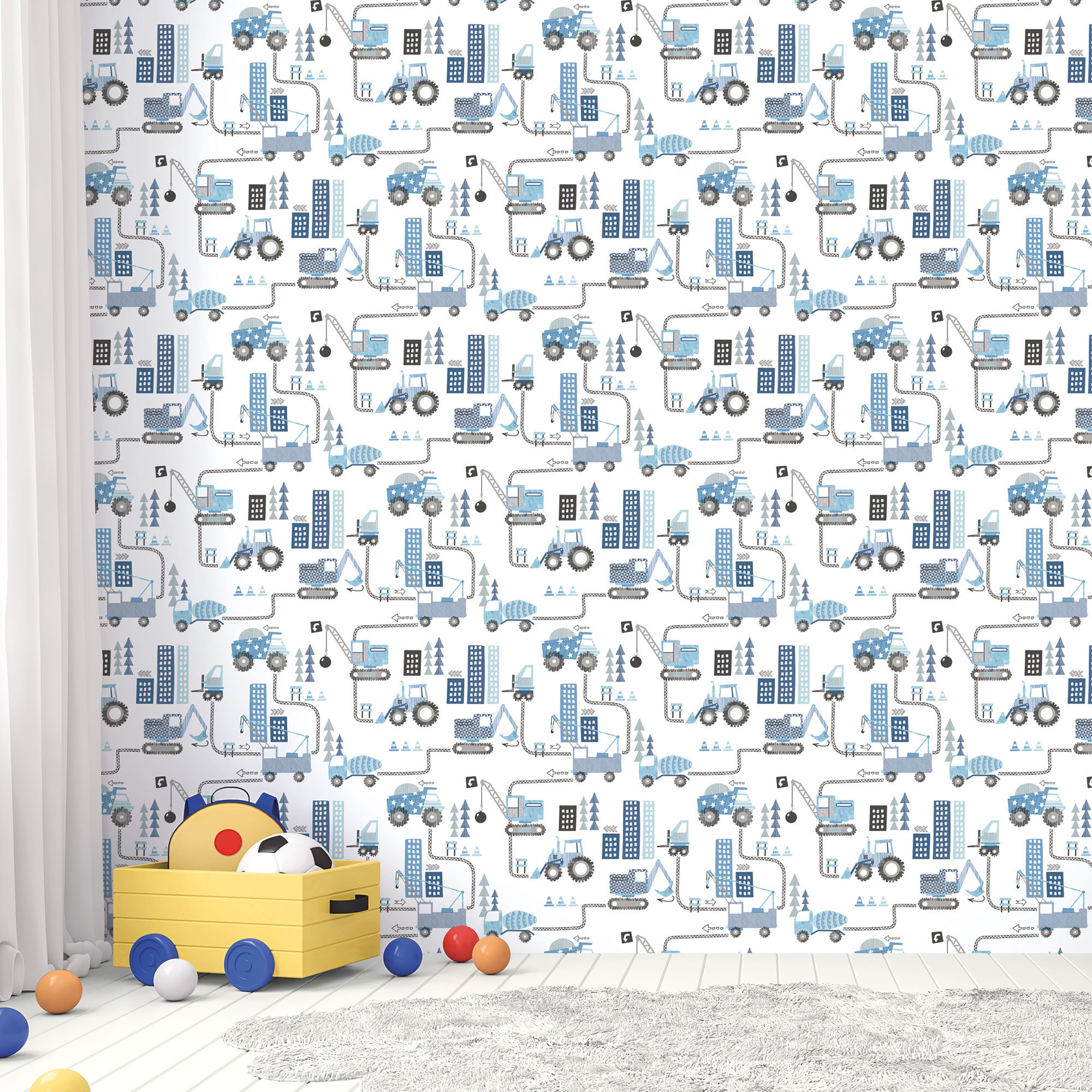 Обои Aura Tiny Tots G78360 10,05×0,53 фото в интерьере