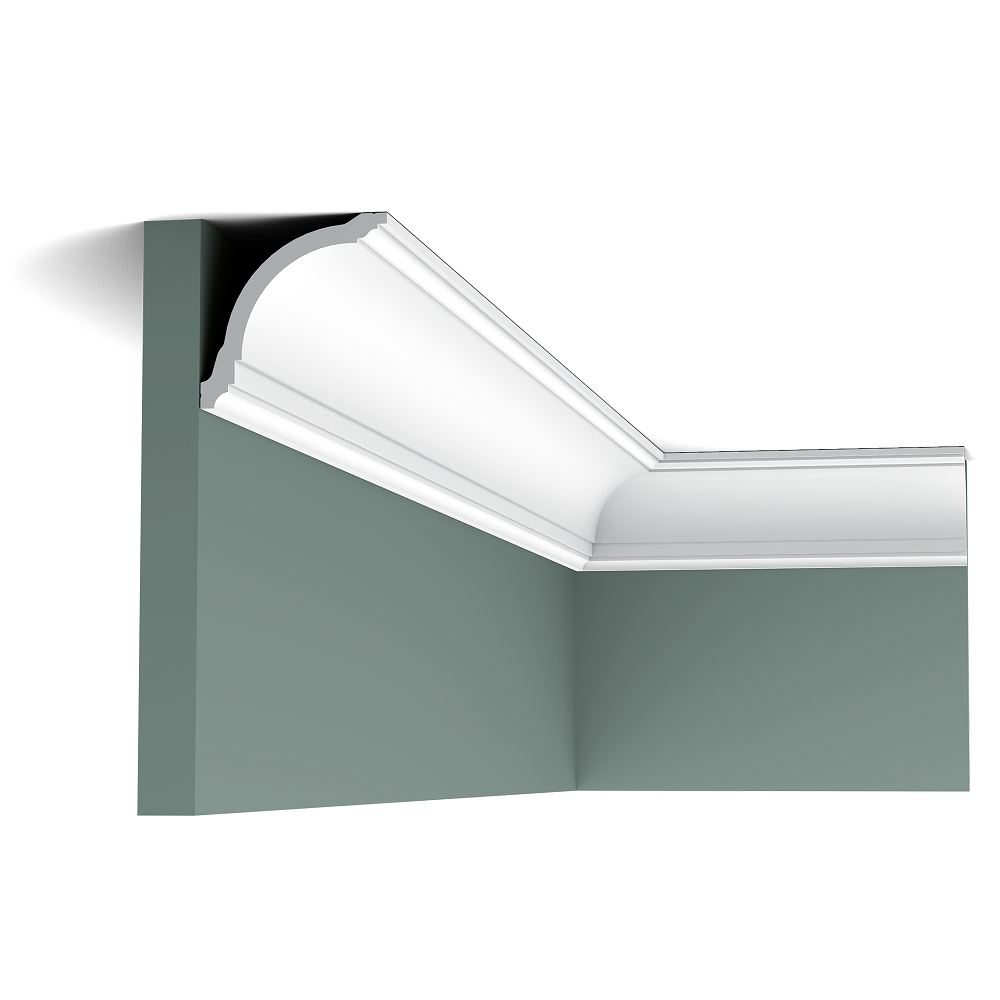 Потолочный плинтус под покраску Orac Decor Axxent CX199 2000×80×80