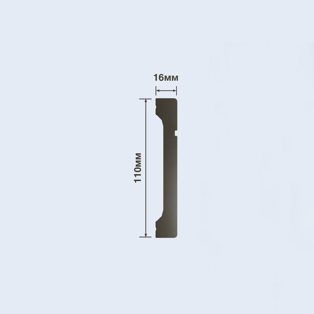 Плинтус под покраску Hiwood B110V1L 2000×110×16