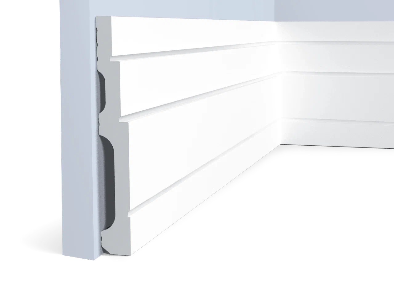 Плинтус под покраску Hiwood B180V2 2000×180×24