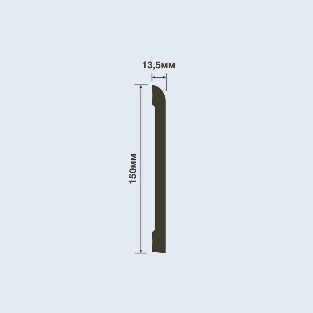 Плинтус под покраску Hiwood BE150 2000×150×13,5