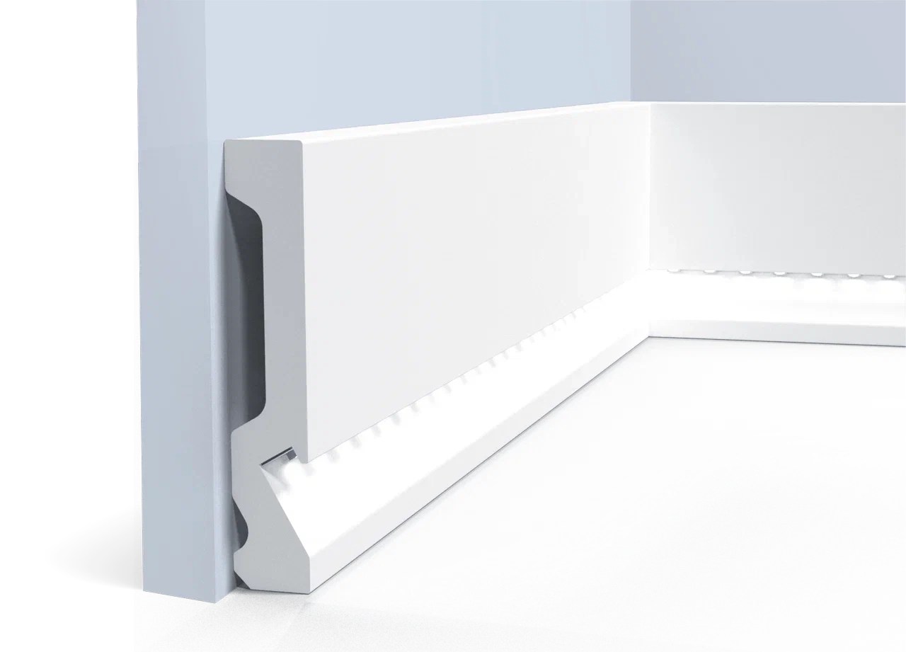 Плинтус под покраску Hiwood LB99 с подсветкой 2000×99×18 Плинтус под покраску Hiwood LB99 с подсветкой 2000×99×18